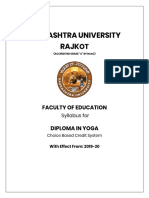 Syllabus Diploma (Yoga) - Physical Education-2019-20