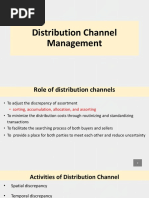 Distribution Channel Management