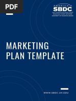 UH SBDC Marketing Plan Template