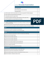 OSCE Checklist Shoulder Examination