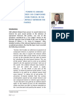 Arbitrators' Power To Award Interest On Interest or Compound Interest For Future Period, in The Absence of Contract Between The Parties