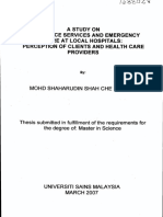 A Study On Ambulance Services and Emergency Care at Local Hospitals