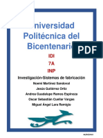 Investigacion-Sistemas de Fabricacion - INP