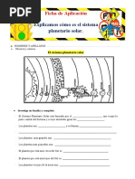 4° Ficha Día 4 Cyt Explicamos Cómo Es El Sistema Planetario Solar