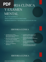 Clase Clinica I HC y Examen Mental Usc