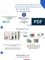 Penyediaan Makanan Lokal Ibu Hamil Dan Balita