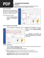 Herramientas de Productividad-TALLER N°1