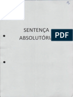 Sentença Absolutória