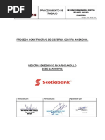 Procedimiento de Trabajo para El Proceso Constructivo de Cisterna Contra Incendios