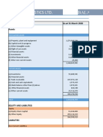 Machino Plastics Balance Sheet