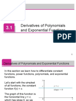 Derivatives of Polynomials and Exponential Functions