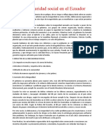 La Inseguridad Social en El Ecuador1