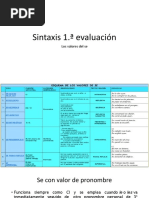 Sintaxis 2. Valores Del Se.