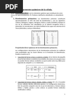 Tema 1. Componentes Químicos de La Celula