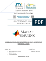 Compte Rendu MATLAB