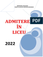 Brosura Admitere - 2022-2023