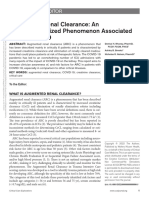 Augmented Renal Clearance - An Under-Recognized Phenomenon Associated With COVID-19