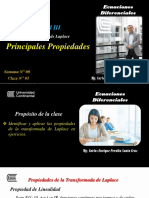 Transformada de Laplace - Propiedades 