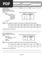 4 Sections Scientifiques Devoir de Synthèse N°3 en Informatique Lycée Sahloul 4