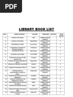 NURSING BOOK LIST - Docx Final