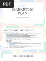 2022 Marketing Plan - by Slidesgo