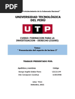 Presentación Del Reporte de Lectura 2