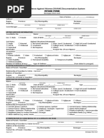 Intake Sheet For VAWC