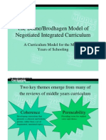 Integrated Model of Curriculum