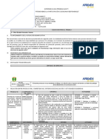 EXPERIENCIA DE APRENDIZAJE CICLO VII - 4to EPT - Ofelia Hernandez