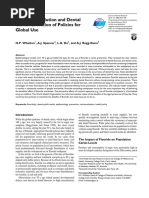 Fluoride Revolution and Dental Caries Evolution of Policies For Global Use