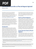 Cartilla para Desarrollar Un Plan de Negocio Agrícola