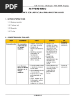 3° Grado - Actividad N°02 - Dia 16 de Marzo