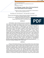 Analisis Kandungan N-Nitrogen (Amonia, Nitrat, Nitrit) Dan Fosfat Di Perairan Teluk Pandan Provinsi Lampung