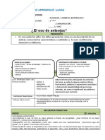 SESION DE APRENDIZAJE Oso de Anteojosabril