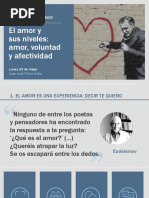 El Amor y Sus Niveles, P. Pérez Soba