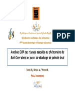 Analyse Qra Des Risques Associes Au Phenomene de Boil Over Dans Les Parcs de Stockage de Petrole Brut Min