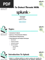 How To Detect Threats With Splunk