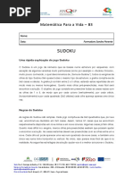 Sudoku: Matemática para A Vida - B3