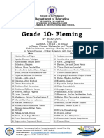 Masterlist G10 Fleming