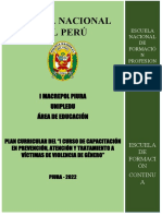 Plan Curricular Curso Capacitacion Prevencion Violencia Familiar Modalidad Virtual 27junio2022