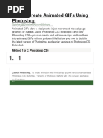 How To Create Animated GIFs Using Photoshop