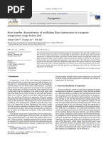 Chen2009Heat Transfer Characteristics of Oscillating Flow Regenerators in Cryogenic Temperature Range Below 20 K