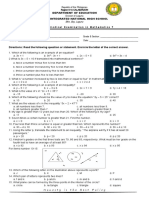 Math 7 3rd Grading Periodical Exam