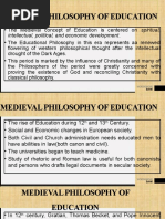 Group 1 Medieval Philosophy of Education