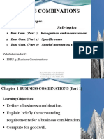 Chapter 1 Business Combinations - Part 1