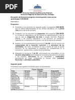 Agenda Capacitación Docentes de 2do