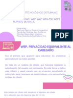 4.4 Seguridad WEP, WAP, WPA-PSK, WEP2, Filtrado de MAC's.