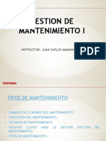 Tema 2 - TIPOS DE MANTENIMIENTO