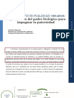 IMPUGNACIÓN DE LA PATERNIDAD POR EL PADRE BIOLÓGICO. Cristian Palacios. ECJ - CNJ.