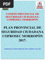 Plan Provincial Seguridad Ciudadana 2017